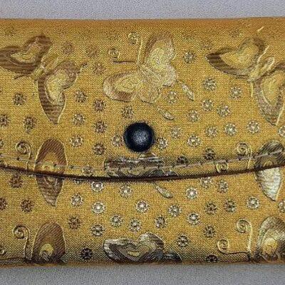 Golden Butterfly Clutch Wallet