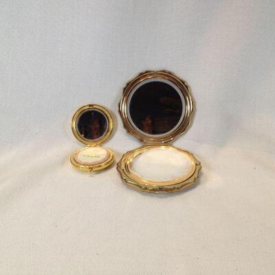 Pair of Brass Compacts
