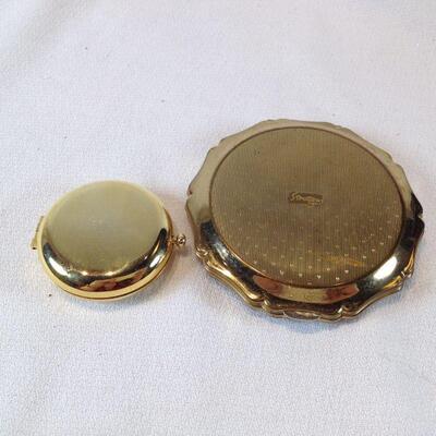 Pair of Brass Compacts