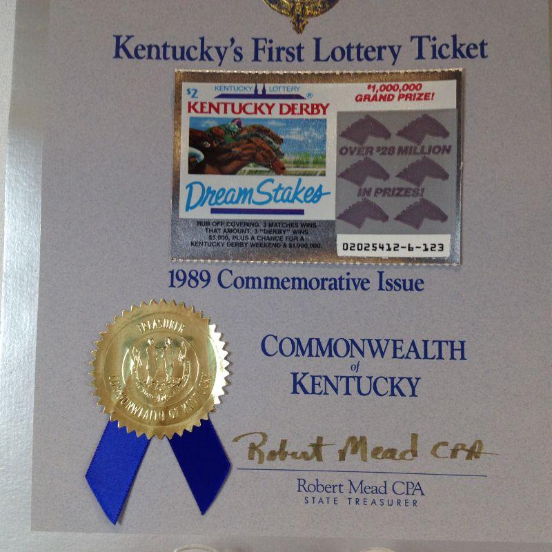 Kentucky's First Lottery Ticket
