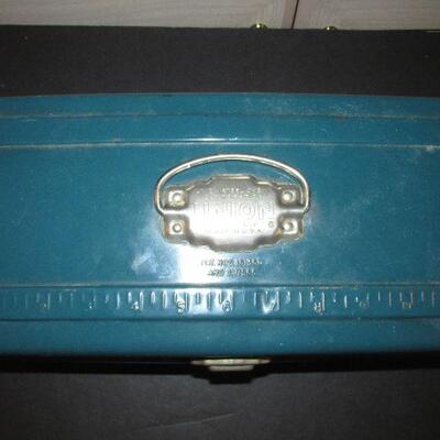Lot 129- Vintage Union Steel Tool Box/Tackle Box