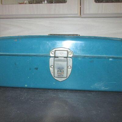 Lot 129- Vintage Union Steel Tool Box/Tackle Box