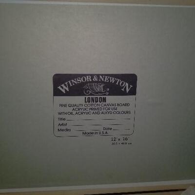 Lot 130- Windsor & Newton Oil Paint Wood Box Set