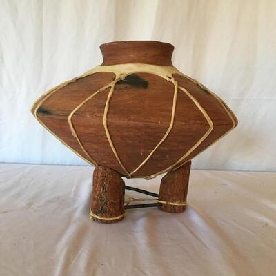 Lot 28 - Native American Vase With Stand