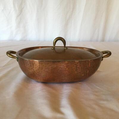 Lot 31 - Meersburg Copper Dish and Antique Canister
