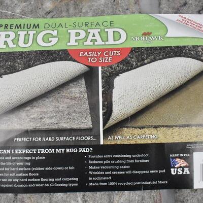 Mohawk Home Supreme Dual-Surface Felted Rug Pad. Slightly Used. 14x15 & 18x30