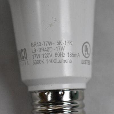 Qty 4 Sunco Lighting LED Flood Lights. 17W 185mA 5000K 1400 Lumens. Used. Work