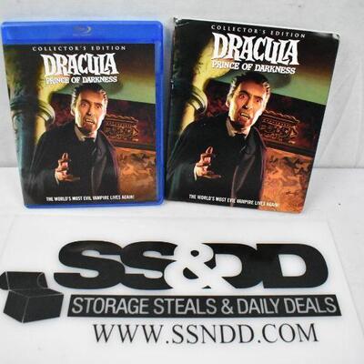 Dracula Prince of Darkness Collector's Edition on Blu-ray. Open package