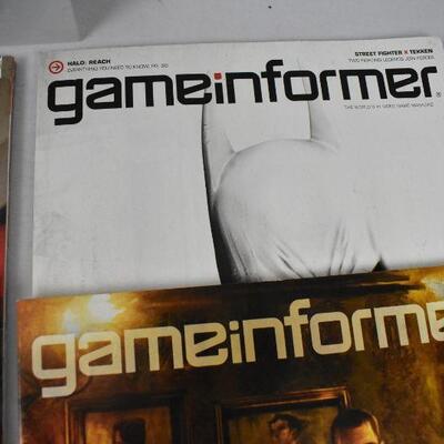 8 pc GameInformer Magazines, Issues 206, 208-213, 215