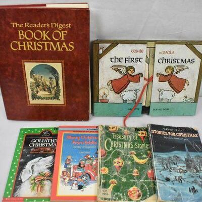 9 Various Christmas Books: The Christmas Box -to- Book of Christmas