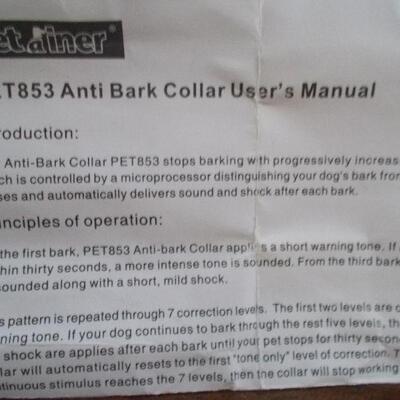 Petainer No Bark Collar