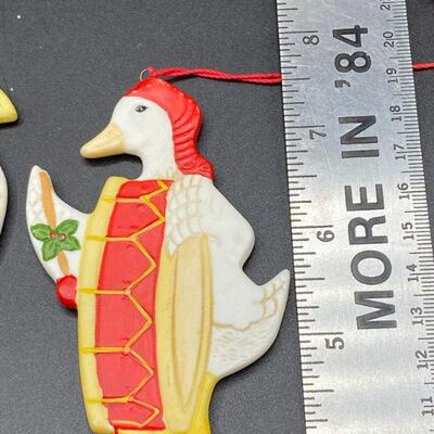 Christmas Geese Holiday Ornaments