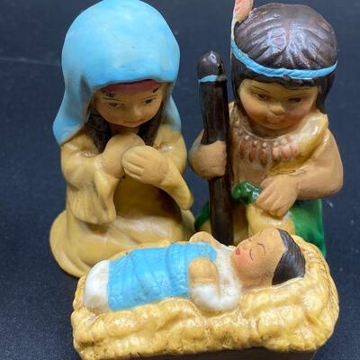 Native American Nativity Scene 6 pieces