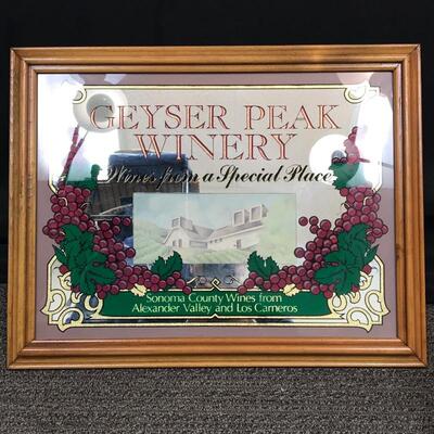 Geyser Peak Winery Promotional Bar Sign