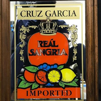 Cruz-Garcia ReÃ¡l Sangria Promotional Bar Sign