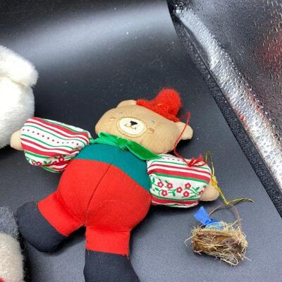 Teddy Bear Christmas Ornament Lot