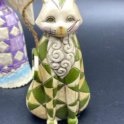 Patchwork Cats and a Jim Shore Angel