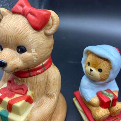 Teddy Bear Holiday Figurine Lot