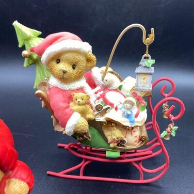 Teddy Bear Holiday Figurine Lot