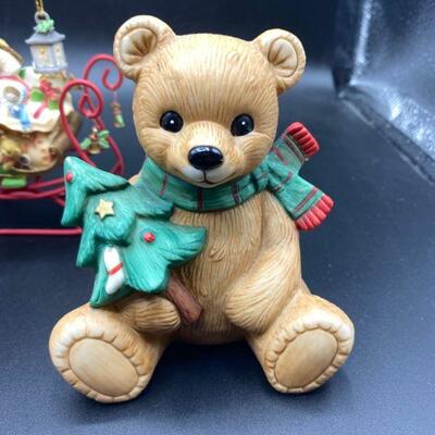 Teddy Bear Holiday Figurine Lot