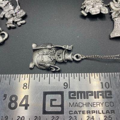 Miniature Pewter Ornaments
