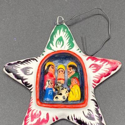 Handmade Nativity Star Ornament