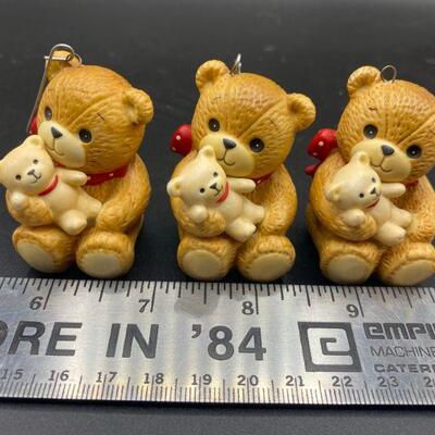 Teddy Bears holding Teddy Bears Ornaments