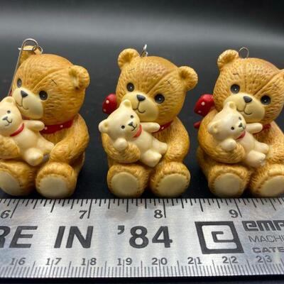 Teddy Bears holding Teddy Bears Ornaments