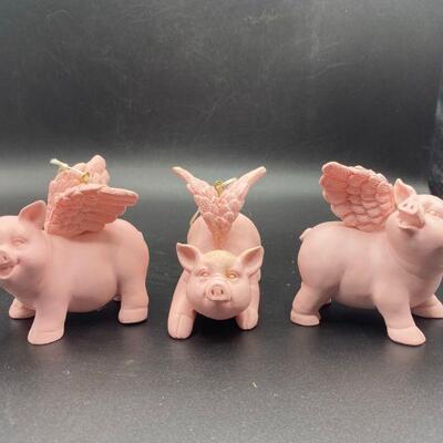Set of 3 Flying Pigs
