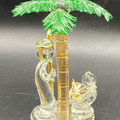 Blown Glass Nativity Scene