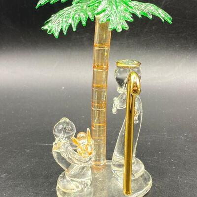 Blown Glass Nativity Scene