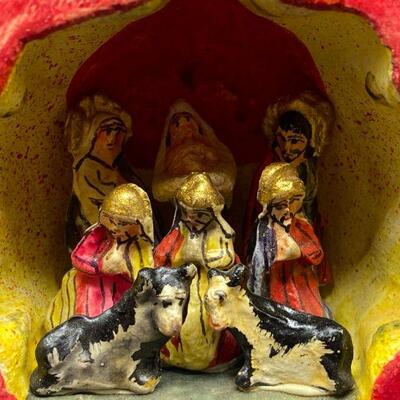 Colorful Peruvian Nativity Scene