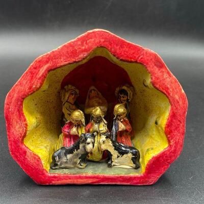 Colorful Peruvian Nativity Scene