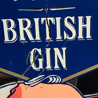 Boodles British Gin Promotional Bar Sign