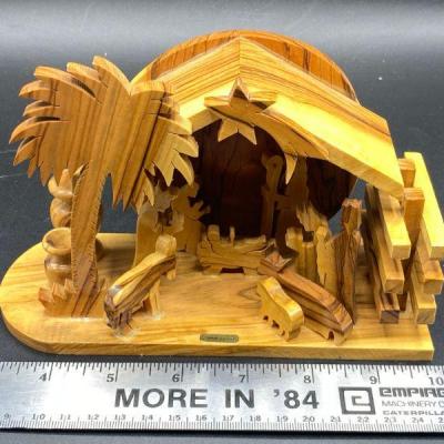 Wood Nativity Scene