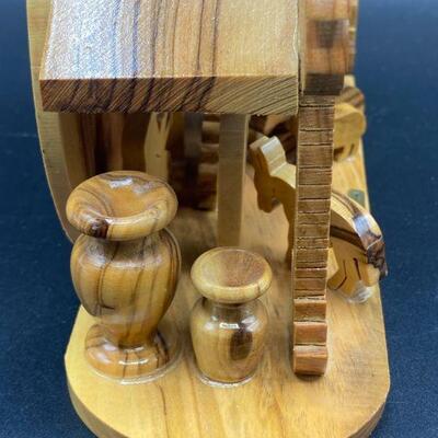 Wood Nativity Scene