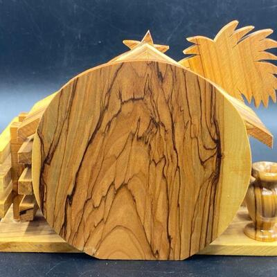 Wood Nativity Scene