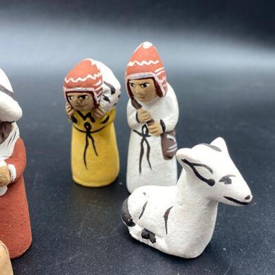 Handcrafted in Peru 10 Piece Nativity Scene