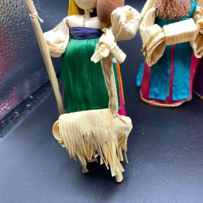 Corn Husk Nativity Scene