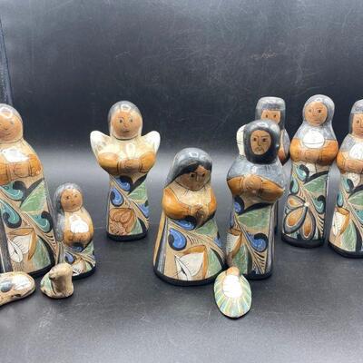 Large Tonala Style Nativity Scene