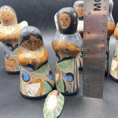 Large Tonala Style Nativity Scene