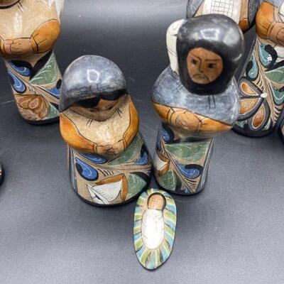 Large Tonala Style Nativity Scene