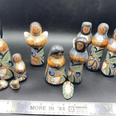 Large Tonala Style Nativity Scene
