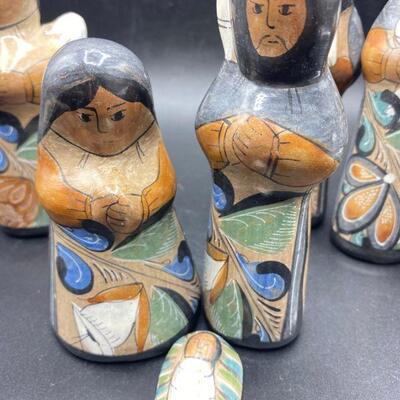 Large Tonala Style Nativity Scene