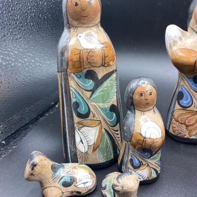 Large Tonala Style Nativity Scene