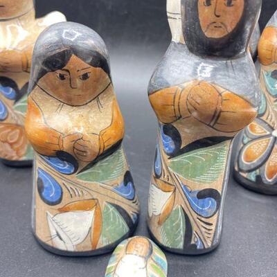 Large Tonala Style Nativity Scene