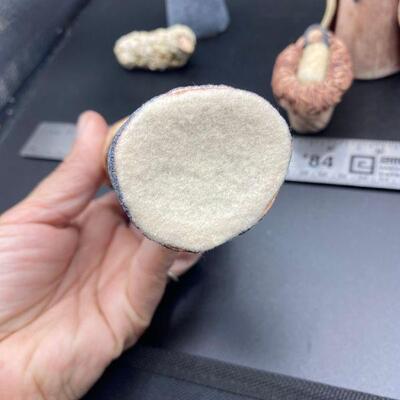 Rough Sculpted Clay Nativity Scene