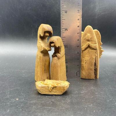 Carved Wood Nativity