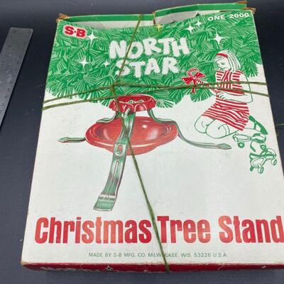 Vintage Christmas Tree Stand in Original Box