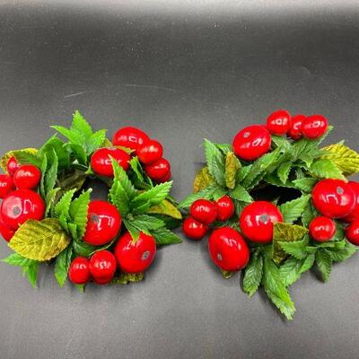 Vintage Candle Wreathes
